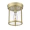 Z-Lite Thayer Flush Mount, 1-Light, 9.25 In.W x 11 In.H, Luxe Gold/Clear 742F9-LG - alternate 8